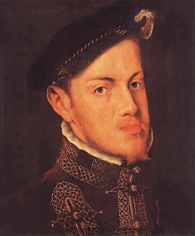 MOR VAN DASHORST, Anthonis Portrait of the Philip II, King of Spain sg Sweden oil painting art